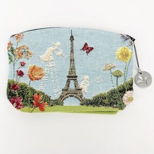 Art de Lys Flowery Paris French Tapestry Zippered Case (Pouchette)